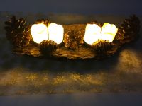 Svícen z borové kůry se čtyřmi svíčkami Dubový skřítek