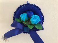 Modrý voňavý věneček s modrými růžemi Dubový skřítek