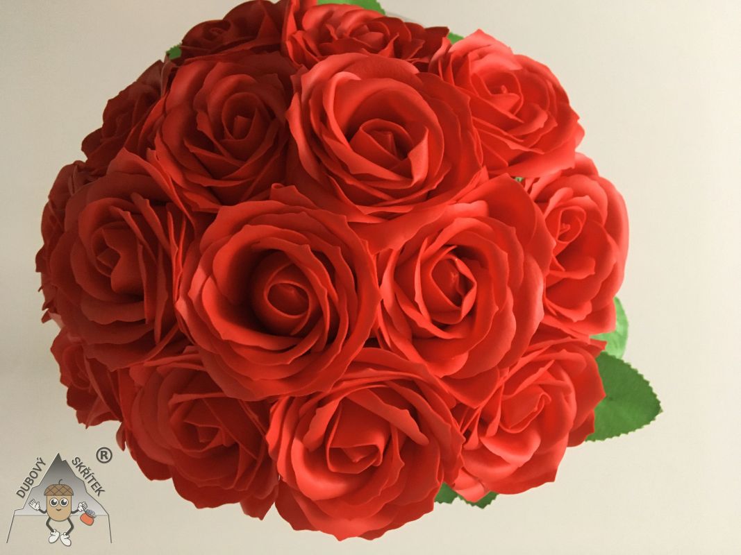 Mýdlové Květy - Velké Růže – Červené 15
