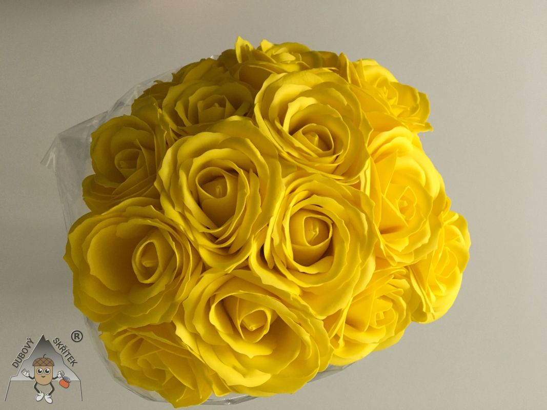 Mýdlové Květy - Velké Růže – Žluté 15 Dubový skřítek