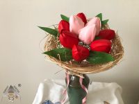 Tulipánová kytice z mýdlových květů Dubový skřítek