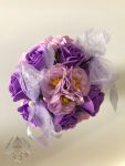 Mýdlová kytice střední růže, kamélie fialová
