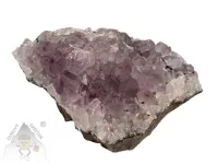 Přírodní ametystová drúza s fialovými krystaly