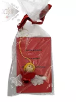 Andělíček z baňky – jemná ruční dekorace na vánoční stromeček Dubový skřítek Andělíček z baňky – jemná ruční dekorace na vánoční stromeček Dubový skřítek