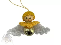 Andělíček z baňky – jemná ruční dekorace na vánoční stromeček Dubový skřítek Andělíček z baňky – jemná ruční dekorace na vánoční stromeček Dubový skřítek