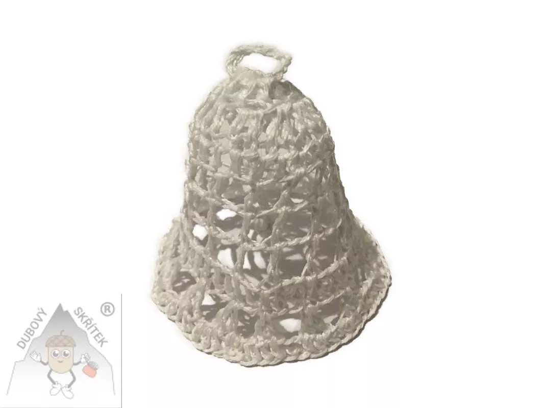 Háčkované zvonky malé - jemná ozdoba s duší Vánoc Dubový skřítek