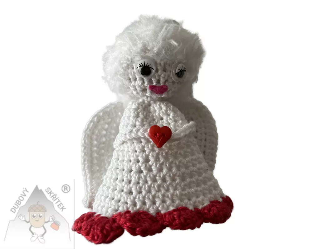 Háčkovaný andílek - strážce klidu a lásky Dubový skřítek Háčkovaný andílek - strážce klidu a lásky