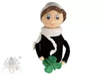 Háčkovaný kominíček dózička - štěstí, které si můžete postavit na poličku