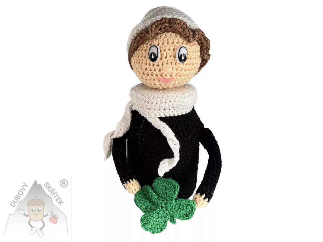 Háčkovaný kominíček dózička - štěstí, které si můžete postavit na poličku