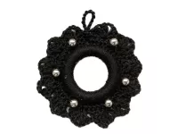 Háčkovaný mini věneček - drobná ozdoba s velkým kouzlem Dubový skřítek Háčkovaný mini věneček - drobná ozdoba s velkým kouzlem