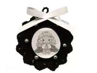 Háčkovaný mini věneček - drobná ozdoba s velkým kouzlem Dubový skřítek Háčkovaný mini věneček - drobná ozdoba s velkým kouzlem