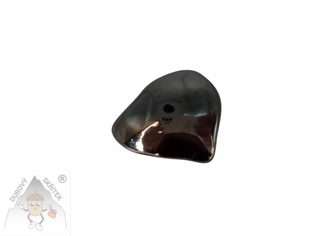 Hematit tromlovaný - přírodní kámen s kovovým leskem