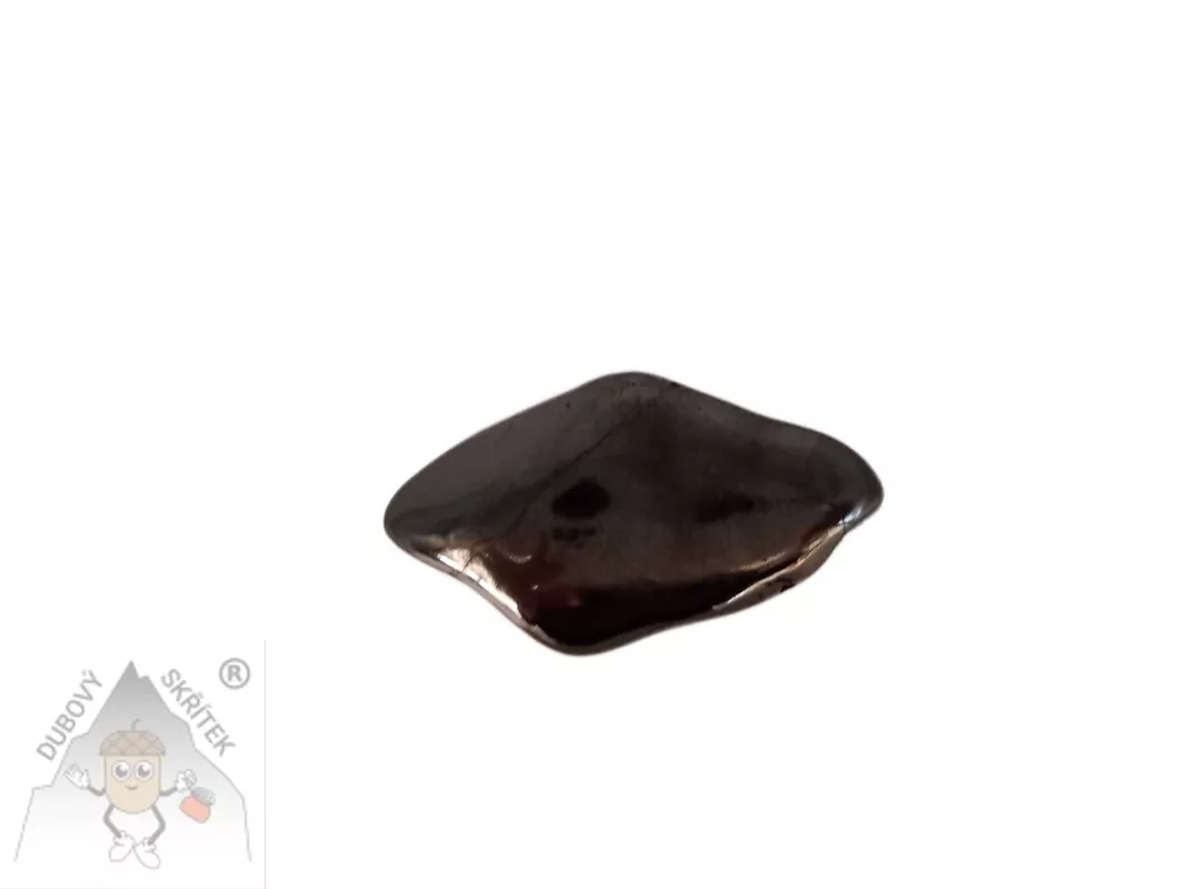 Hematit tromlovaný - přírodní kámen s kovovým leskem