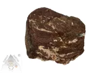 Jaspis surový – přírodní minerál v hnědo-červených odstínech s přírodní kresbou