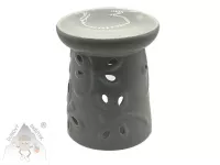 Keramická aroma lampa Vážka „Rustikální elegance“ – hnědá dekorace pro aromaterapii Keramická aroma lampa Vážka „Rustikální elegance“