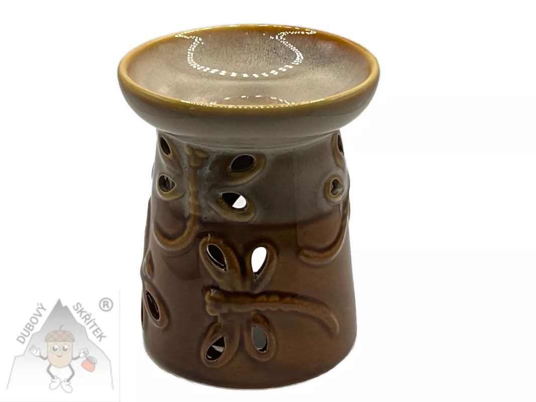 Keramická aroma lampa Vážka „Rustikální elegance“