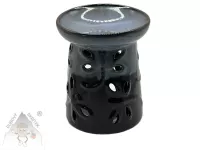 Keramická aroma lampa Vážka „Rustikální elegance“ – hnědá dekorace pro aromaterapii Keramická aroma lampa Vážka „Rustikální elegance“