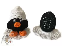 Kuřátková dózička černá– roztomilý úložný prostor s jarním nádechem Dubový skřítek Kuřátková dózička černá– roztomilý úložný prostor s jarním nádechem