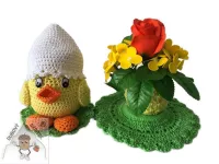 Kuřátková dózička žlutá– roztomilý úložný prostor s jarním nádechem