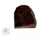 Mahagonový obsidián – leštěný kámen s hnědo-černým vzorem