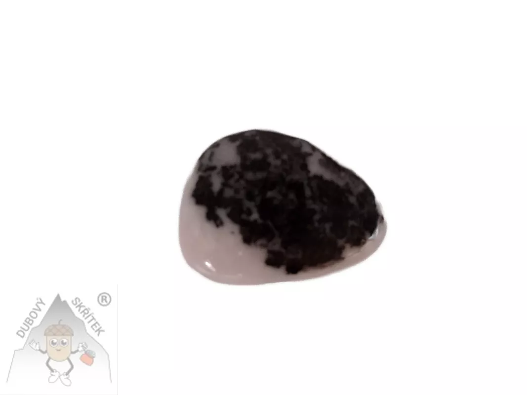 Mramor zebra tromlovaný– přírodní pruhovaný kámen v odstínech bílé a šedé