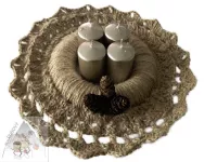Přírodní adventní věnec z juty - klid, tradice a elegance