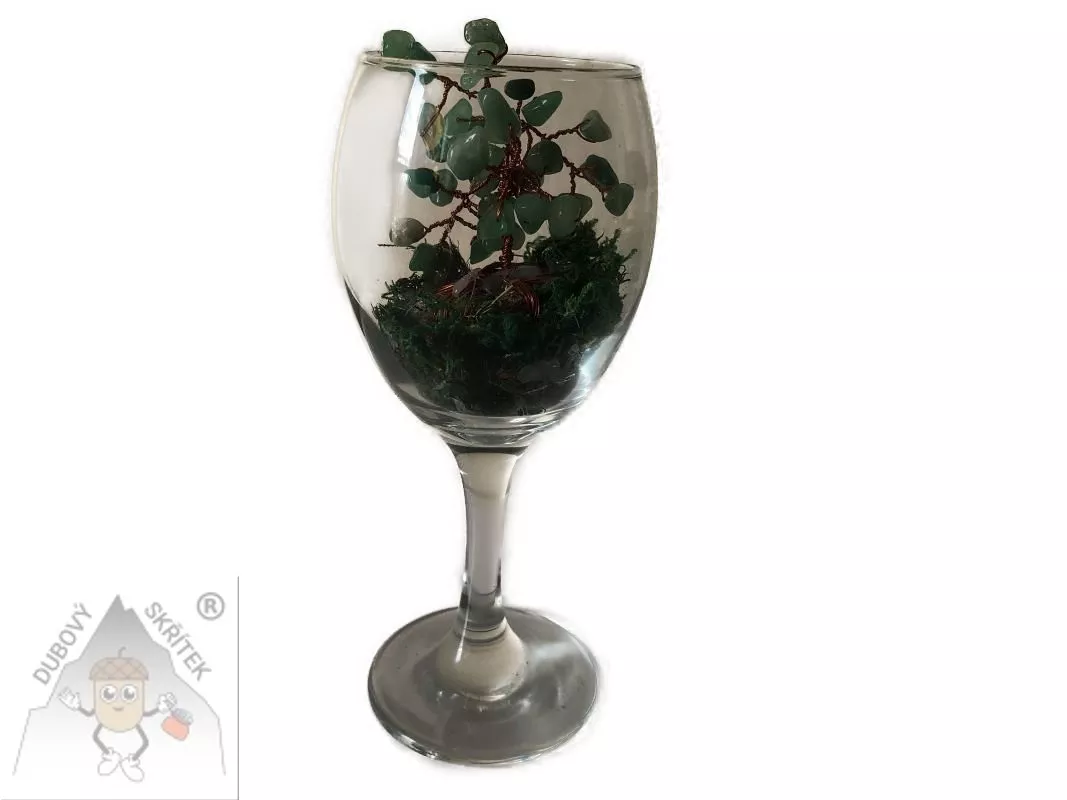 Stromeček štěstí ve skle – avanturín