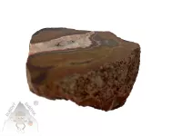 Vybroušený achát s krásným páskováním a křemenným středem