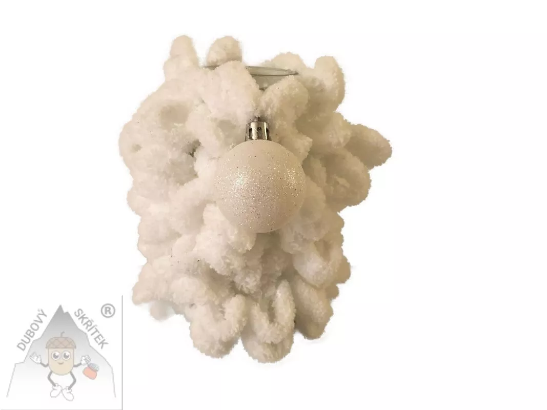 Zasněžená vánoční váza