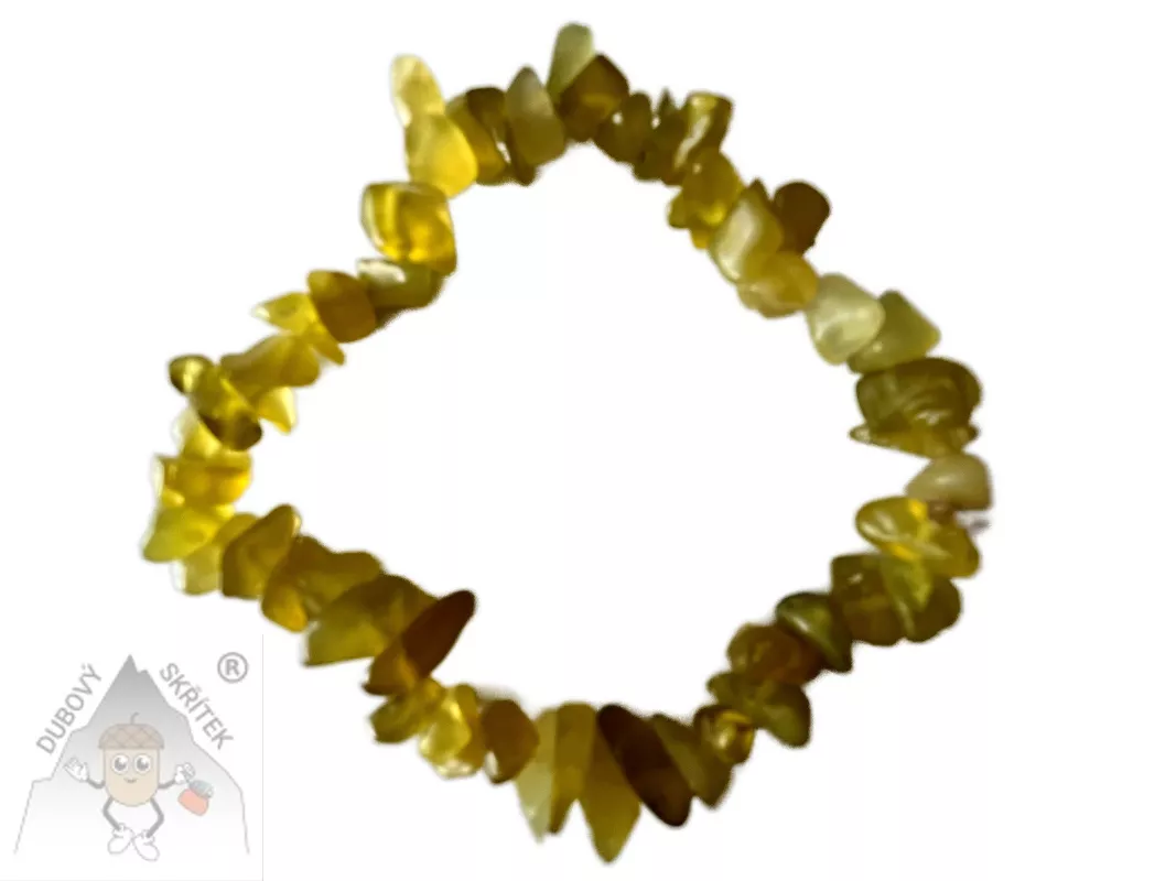 Citrínový náramek z nepravidelných žlutých kamenů