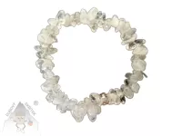 Pružný náramek z křišťálu ze sekaných přírodních kamínků